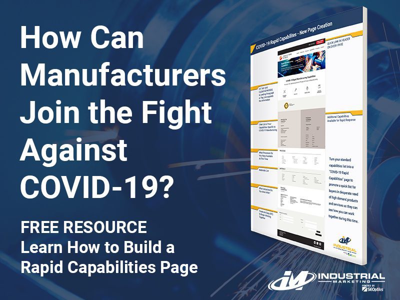 Rapid Manufacturing SEO for COVID-19